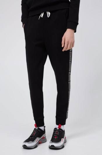 Hugo Boss Interlock-cotton jogging trousers Svarte | i7DfBbLA