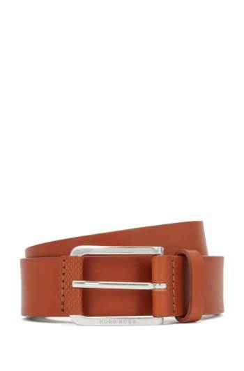 Hugo Boss Italian-leather belt Brune | qvNv9JiR