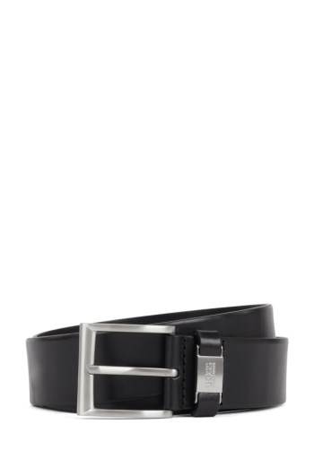 Hugo Boss Italian-leather belt Svarte | 1vXGXO69