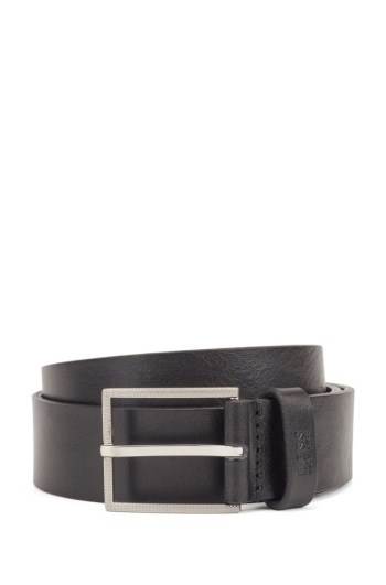 Hugo Boss Italian-leather belt Svarte | UYGjqnWb