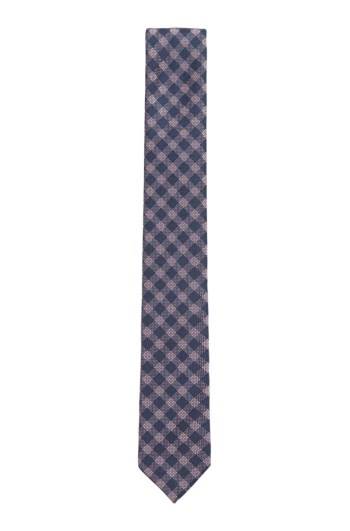 Hugo Boss Italian-made checked tie Lyse Rosa | TBmW81NC