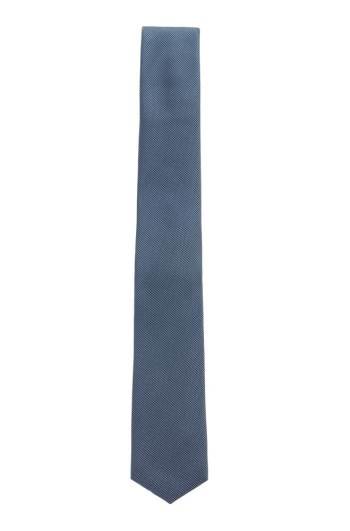 Hugo Boss Italian-made patterned tie Lyse Blå | krtVcA7w