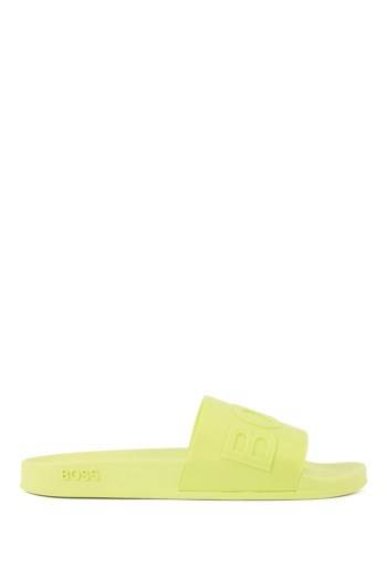 Hugo Boss Italian-made slides Gul | wMerlpNY