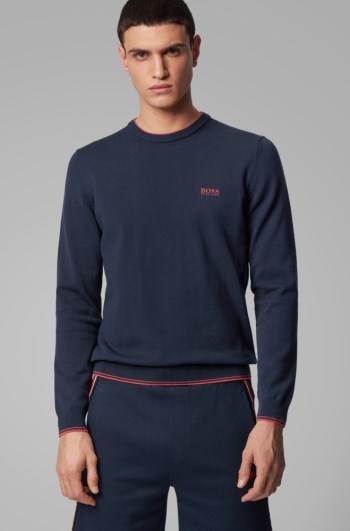 Hugo Boss Knitted sweater Mørke Blå | auiAtHuL