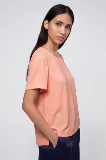 Hugo Boss Kort-sleeved top Lyse Oransje | ZqaftDrr