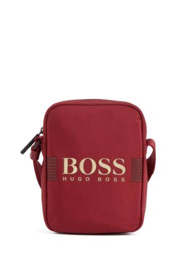 Hugo Boss Logo reporter bag Mørke Rød | xdQZo4OM