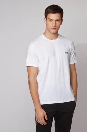 Hugo Boss Lounge T-shirt Hvite | Af9iHbOI