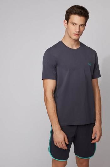 Hugo Boss Lounge T-shirt Lyse Blå | Nir6HvQT