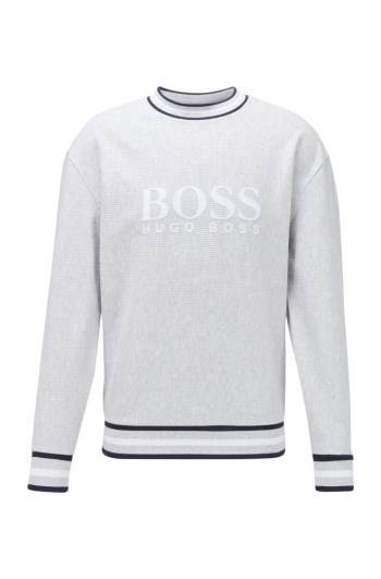 Hugo Boss Lounge logo sweatshirt Grå | GMNB4aQd