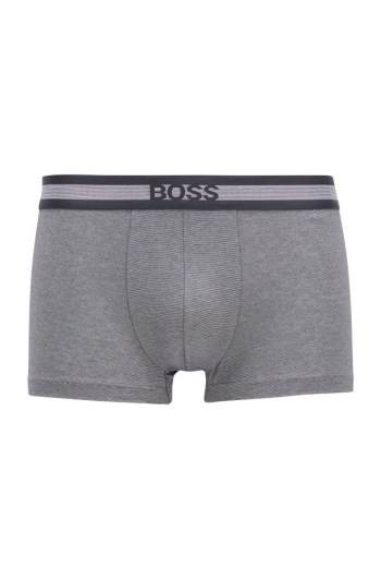 Hugo Boss Melange cotton-blend jersey trunks Mørke Blå | 6vBCTkCW