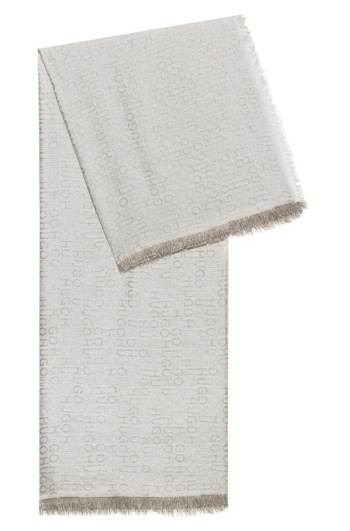 Hugo Boss Modal-blend scarf Beige | L08SWjAr