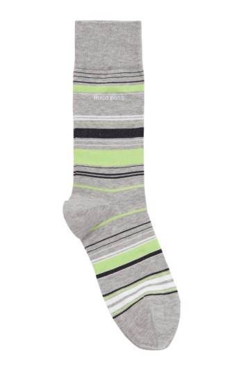 Hugo Boss Multi-coloured striped socks Sølv | O8syz8Mi