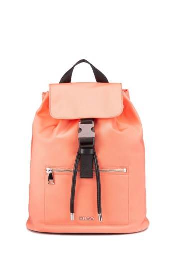 Hugo Boss Nylon-gabardine backpack Lyse Oransje | T3vVzxyV