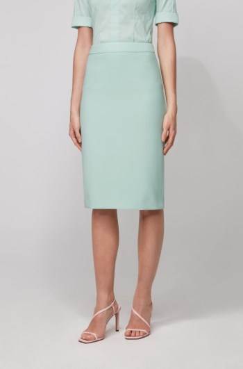 Hugo Boss Pencil skirt Turkis | KOjB0EXV