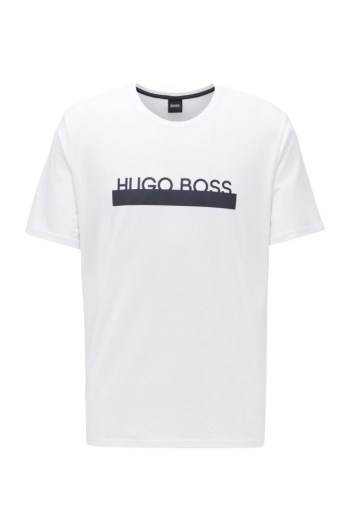 Hugo Boss Pyjama T-shirt Hvite | oxlsc9fH