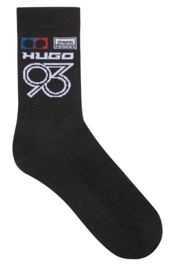 Hugo Boss Quarter-length socks Svarte | 7E8Cbk28