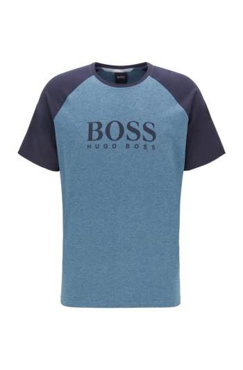 Hugo Boss Raglan-sleeve pyjama T-shirt Blå | jHXBlRYO