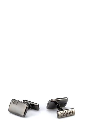 Hugo Boss Rectangular cufflinks Mørke Grå | VNBEGDNw