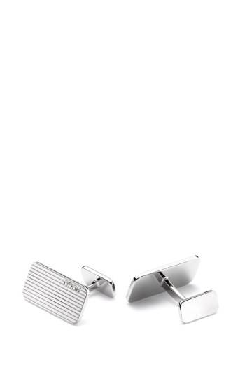 Hugo Boss Rectangular metal cufflinks Sølv | Z8XwTXhD