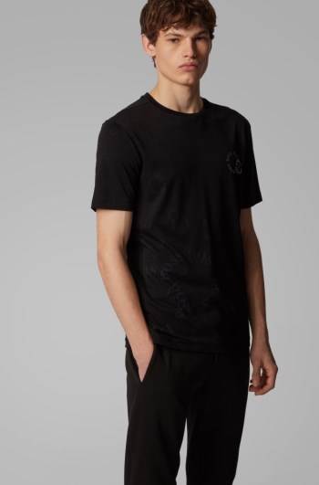 Hugo Boss Regular-fit T-shirt Svarte | PNPhsjpc