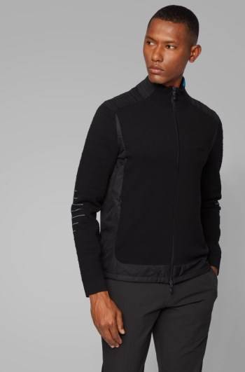 Hugo Boss Regular-fit cardigan Svarte | kx7jRWWg