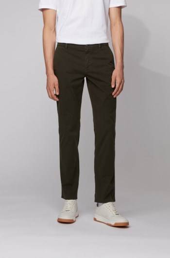 Hugo Boss Regular-fit casual chinos Grønn | cuUCoeaq