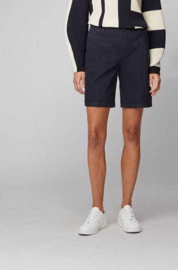 Hugo Boss Regular-fit chino shorts Lyse Blå | gWJNqIYz