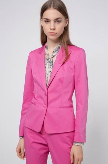 Hugo Boss Regular-fit jacket Rosa | 4eDkhxBU