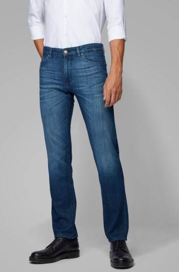 Hugo Boss Regular-fit jeans Blå | 6auHztbR