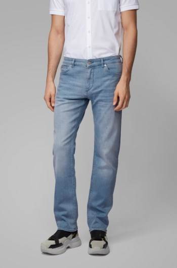 Hugo Boss Regular-fit jeans Blå | HEh7xGVP