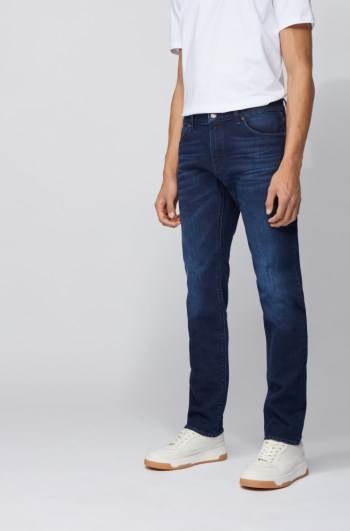 Hugo Boss Regular-fit jeans Mørke Blå | TBNwIwYd