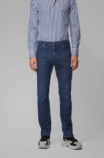 Hugo Boss Regular-fit jeans Mørke Blå | mapJTRi7