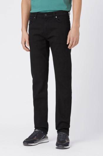 Hugo Boss Regular-fit jeans Svarte | 2t5n1ZGb