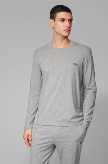 Hugo Boss Regular-fit loungewear top Grå | 2erkUgj6