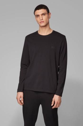 Hugo Boss Regular-fit loungewear top Svarte | ikaRSElt