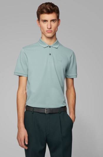 Hugo Boss Regular-fit polo shirt Lyse Grønn | 9IM4OuRP