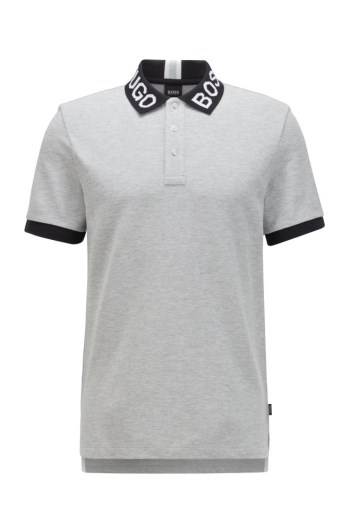 Hugo Boss Regular-fit polo shirt Lyse Grå | neVnjBC8