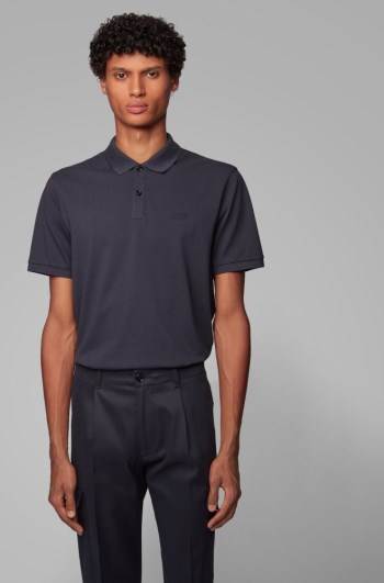 Hugo Boss Regular-fit polo shirt Mørke Blå | NbH7tXIi