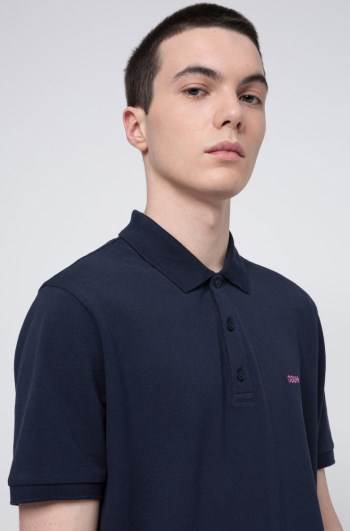 Hugo Boss Regular-fit polo shirt Mørke Blå | iWOFfKwp