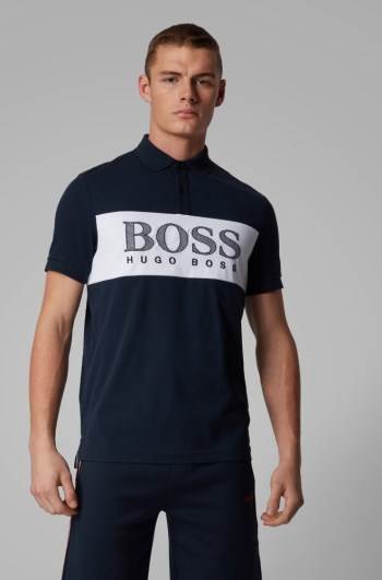 Hugo Boss Regular-fit polo shirt Mørke Blå | kzQYaGju