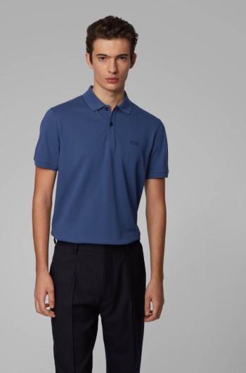 Hugo Boss Regular-fit polo shirt Mørke Blå | wgb0DvGZ