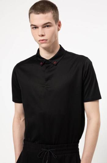 Hugo Boss Regular-fit polo shirt Svarte | u2E1hKy0