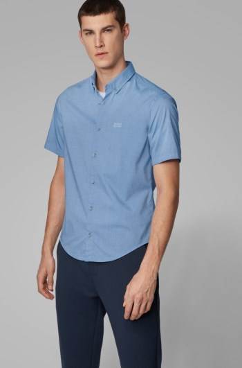 Hugo Boss Regular-fit shirt Blå | jIYGvFHS