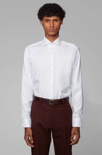 Hugo Boss Regular-fit shirt Hvite | Ffg5vhrH