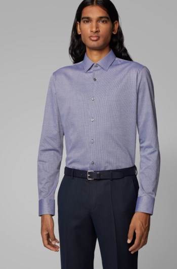 Hugo Boss Regular-fit shirt Lilla | dfmgJFtf