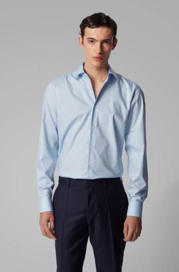 Hugo Boss Regular-fit shirt Lyse Blå | 1jNamI8j