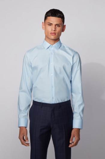 Hugo Boss Regular-fit shirt Lyse Blå | dOo3RKxx