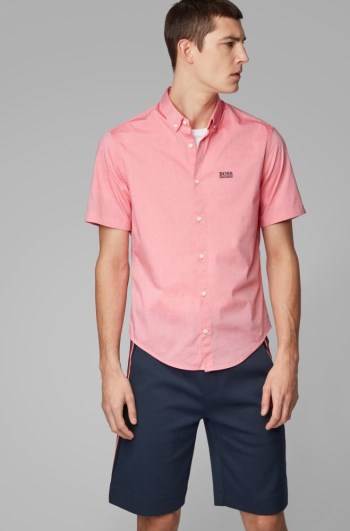 Hugo Boss Regular-fit shirt Rosa | MsnuVF2H