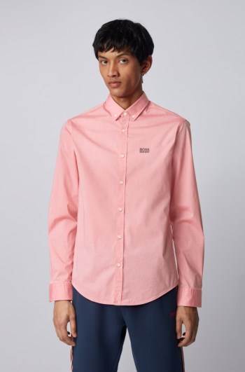 Hugo Boss Regular-fit shirt Rosa | mn5SN0a6