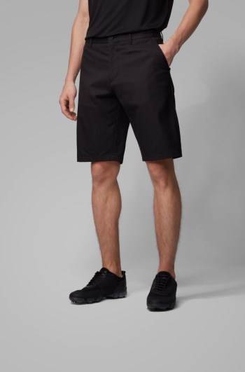 Hugo Boss Regular-fit shorts Svarte | P3cgXjB5